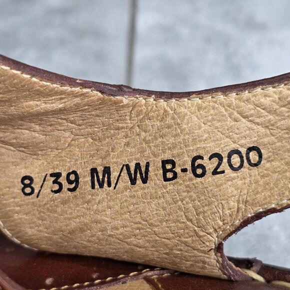 Womens Born Brown Leather Sandals Adjustable Straps Comfortable Casual Size 8 - Picture 4 of 8